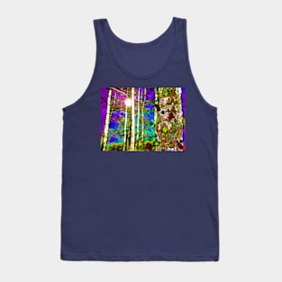 Birches at Night Tank Top